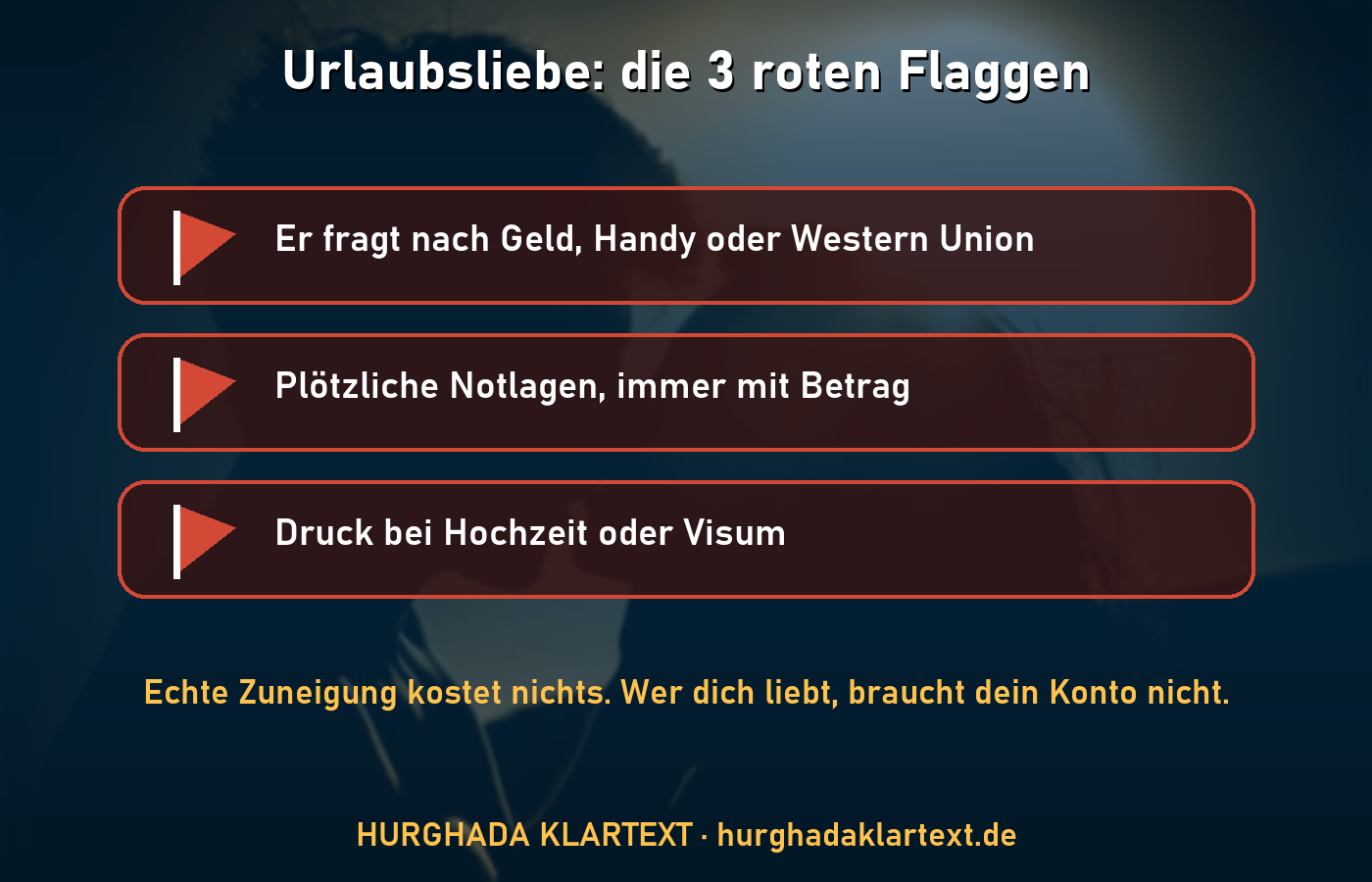 Der Urlaubsliebe-Check: die 3 roten Flaggen
